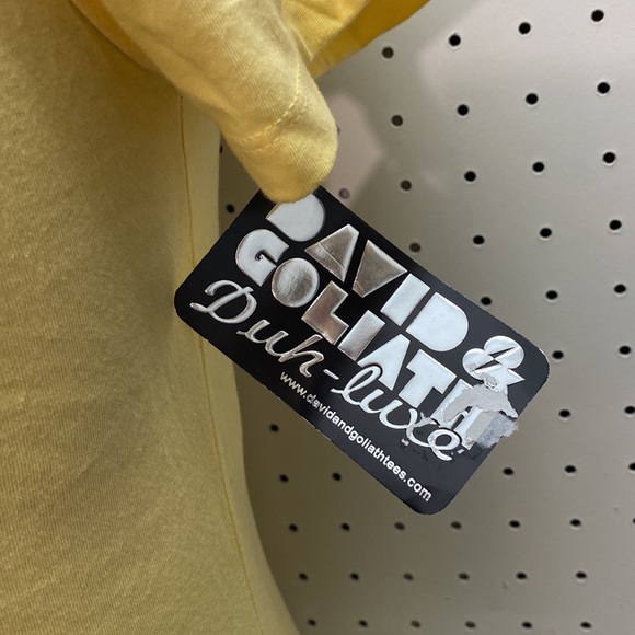 NWT David & Goliath Hanukkah Menorah Holiday Baby Tee Women’s Large - Picture 6 of 11